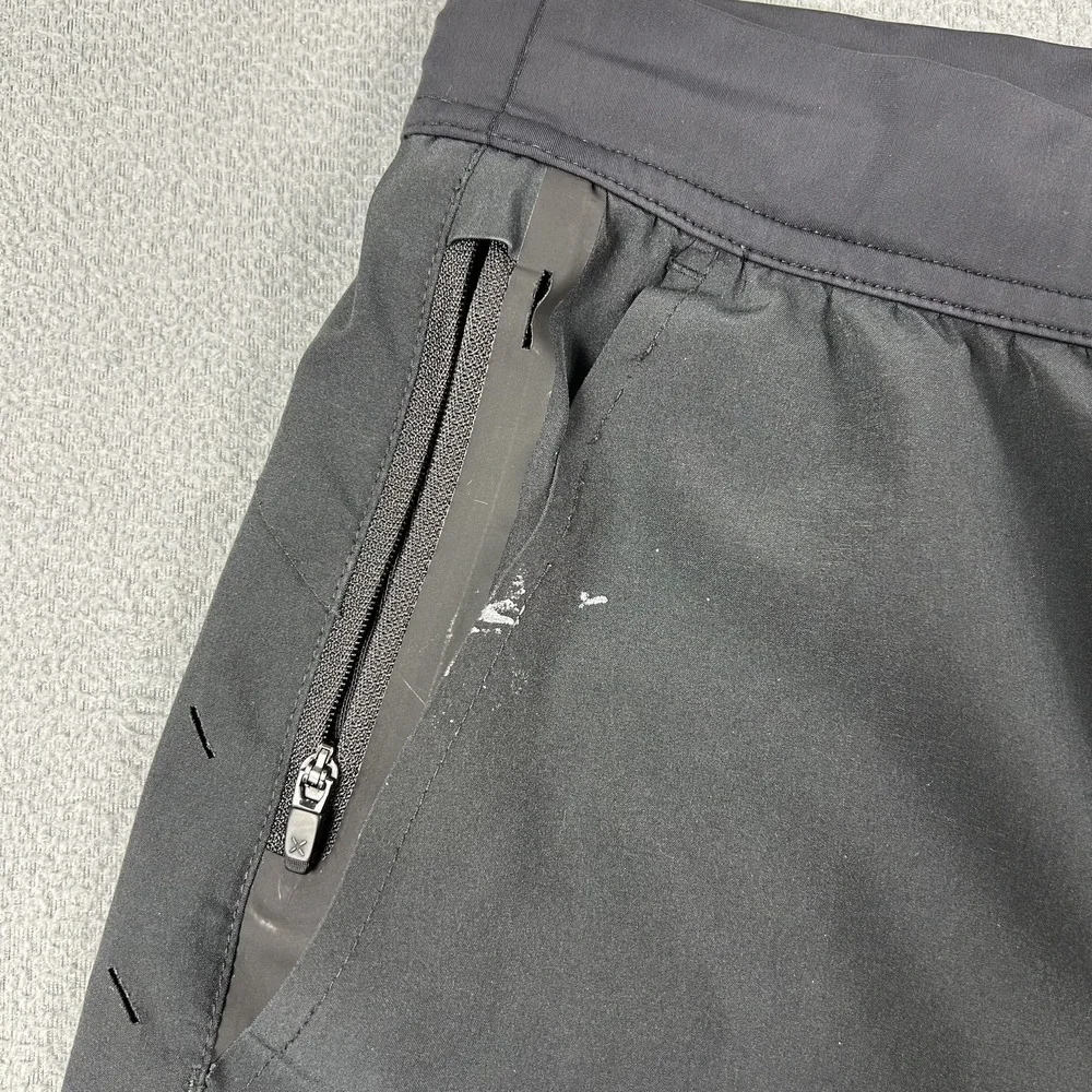 Ten Thousand Shorts Mens Large Black‎ Athletic Running Zipper Pocket Reflective